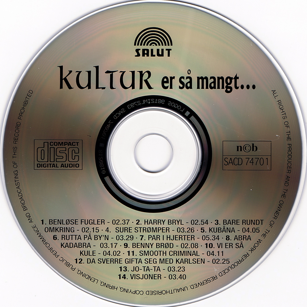 Kultur Er Så Mangt CD