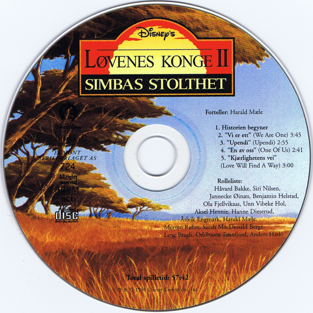 Løvenes Konge II CD