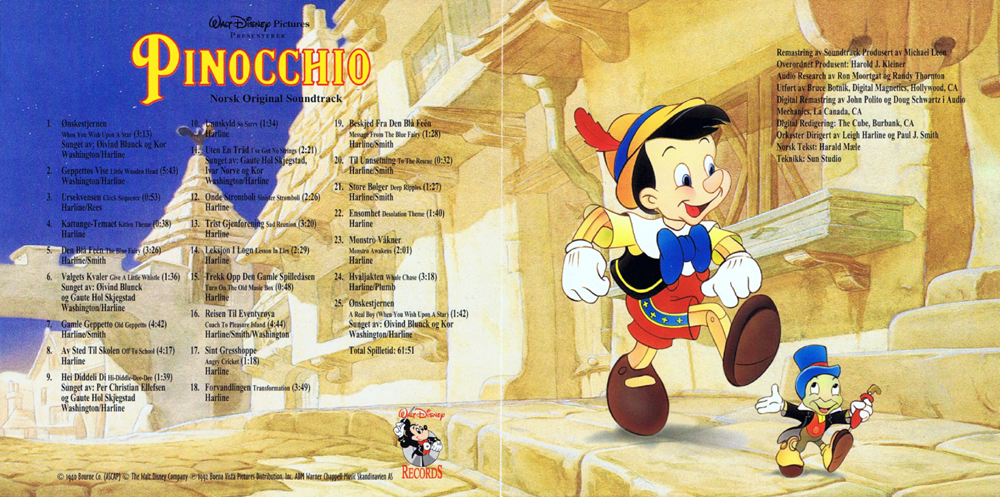 Pinocchio CD inner