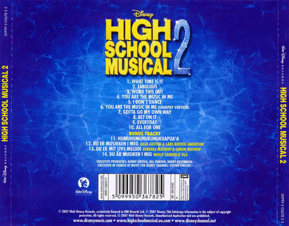 High School Musical 2 rear