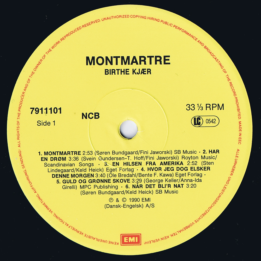 Montmartre A inner LP