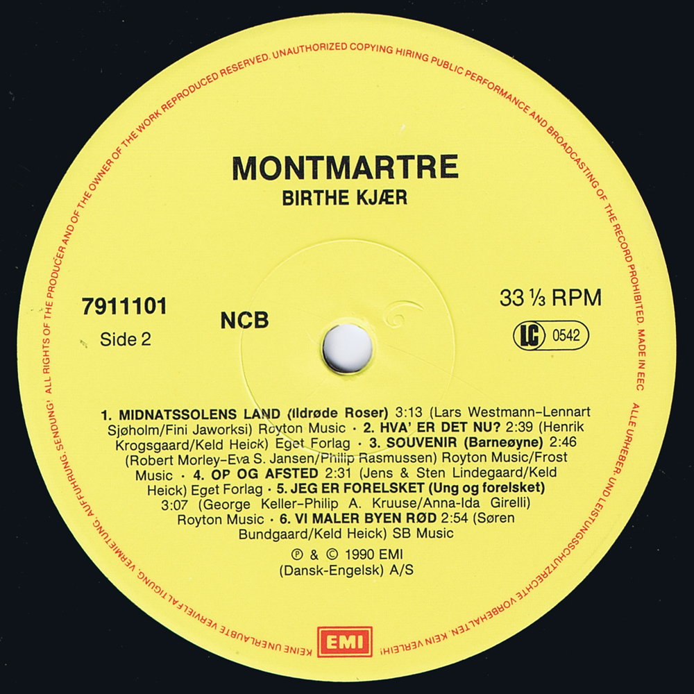 Montmartre B inner LP