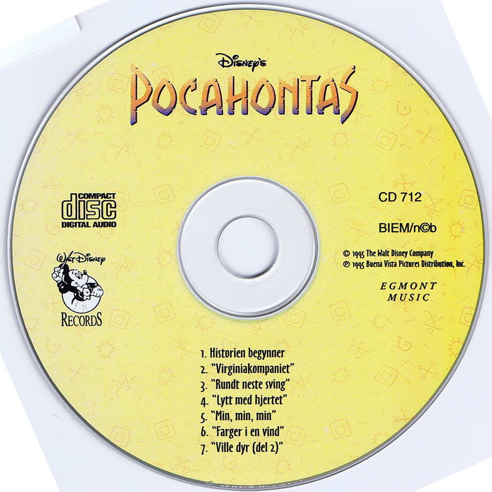 Pocahontas Lydbok CD